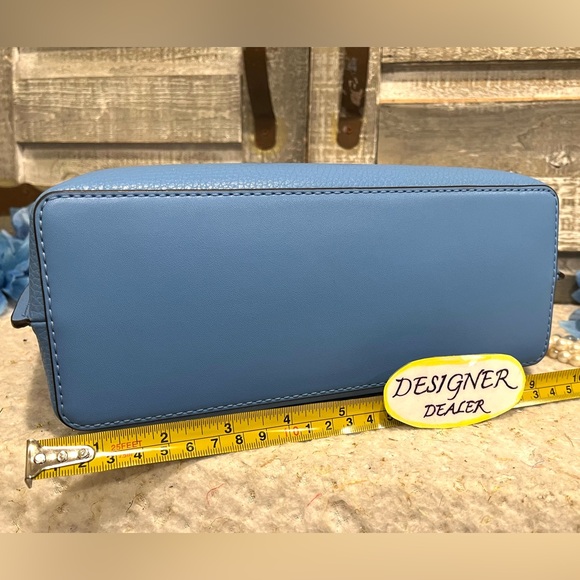 MICHAEL KORS Emilia Small Leather Satchel Crossbody NWT South Pacific Blue - Picture 6 of 10